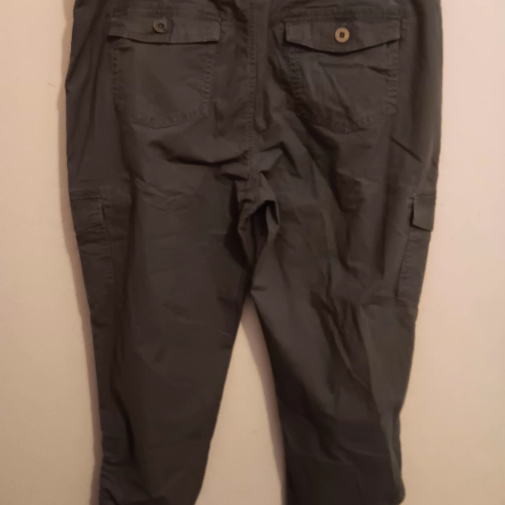 Eddie Bauer pants Women's Sz Tall 16 Capri Stretch, Adventurer, Green, NWT $75 - Picture 3 of 8